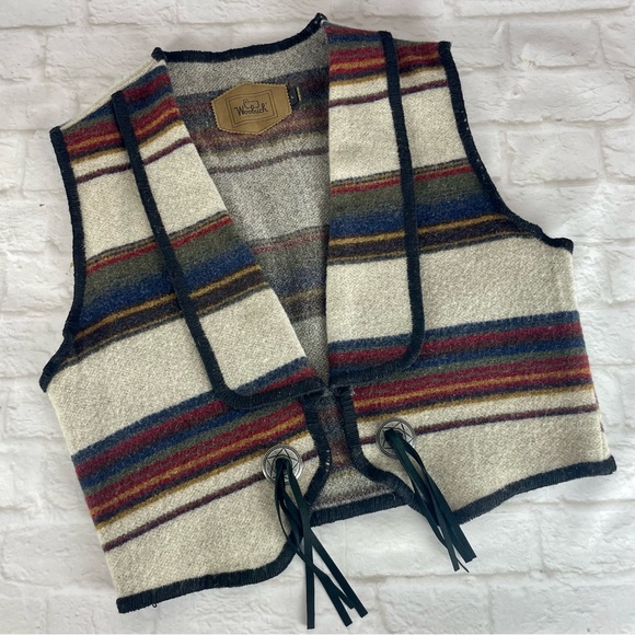 Woolrich Jackets & Blazers - Woolrich Vintage Wool Southwestern Western Vest Large Concho